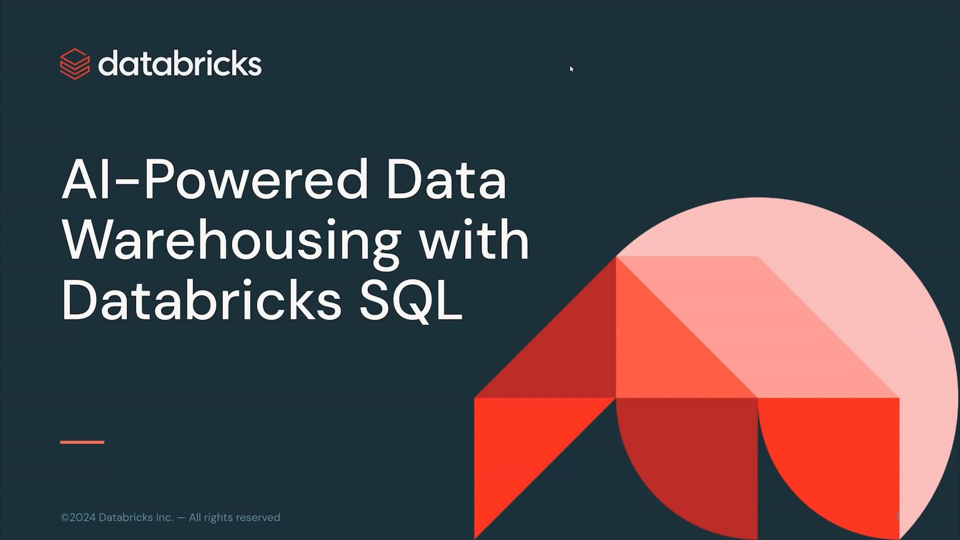 AI-Powered Data Warehousing with Databricks SQL on Vimeo