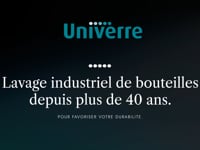 Univerre - Lavage des bouteilles