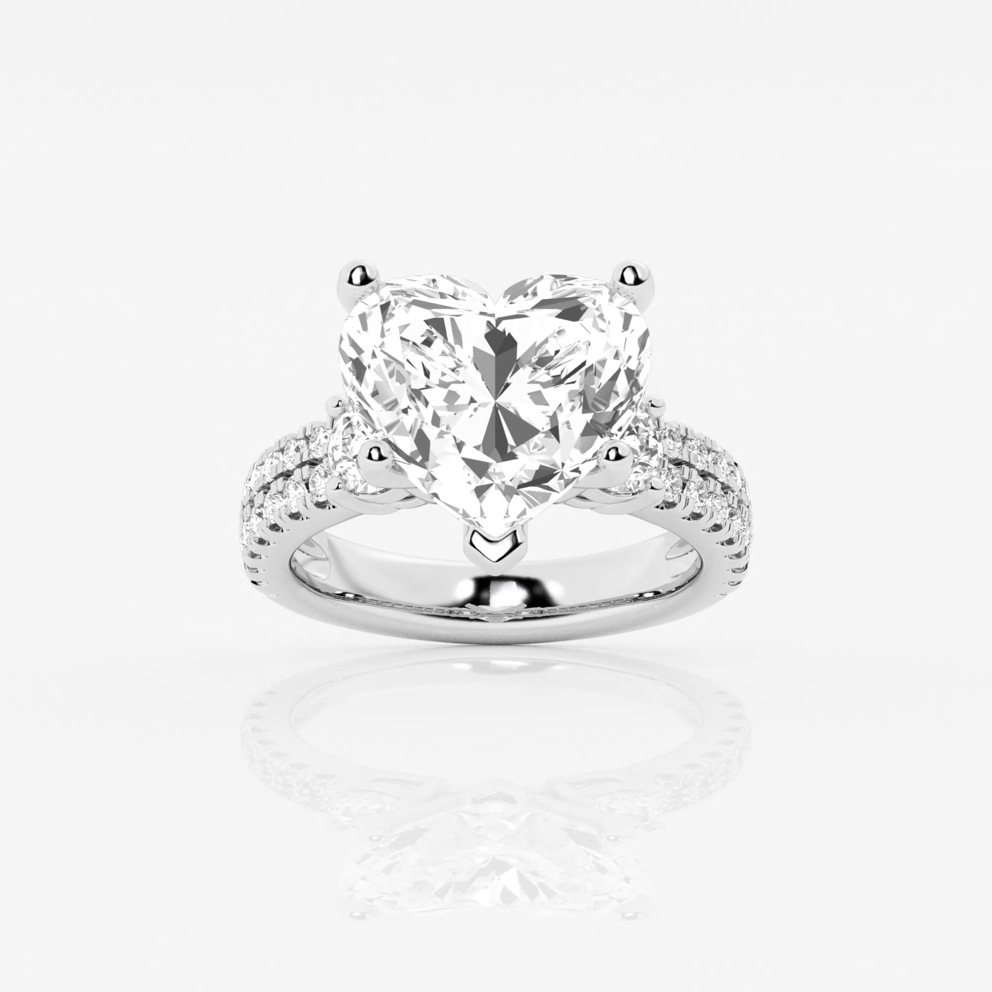 Marbella 8 ctw Heart Lab Grown Diamond Engagement Ring with