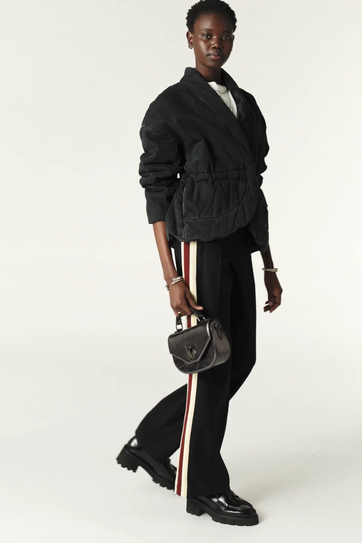 Quilted Denim Jacket Caly Black // ba&sh