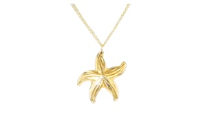 Italian 18kt Gold Over Sterling Multi-Strand Starfish Pendant Necklace
