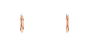 3mm 14kt Rose Gold Hoop Earrings