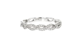 25 ct. t.w. Diamond Twisted Ring in Sterling Silver