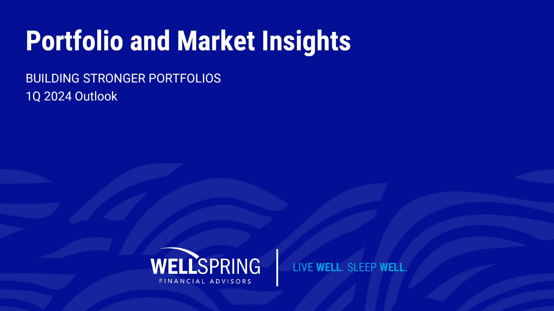 1Q 2024 Wellspring Investment Outlook on Vimeo