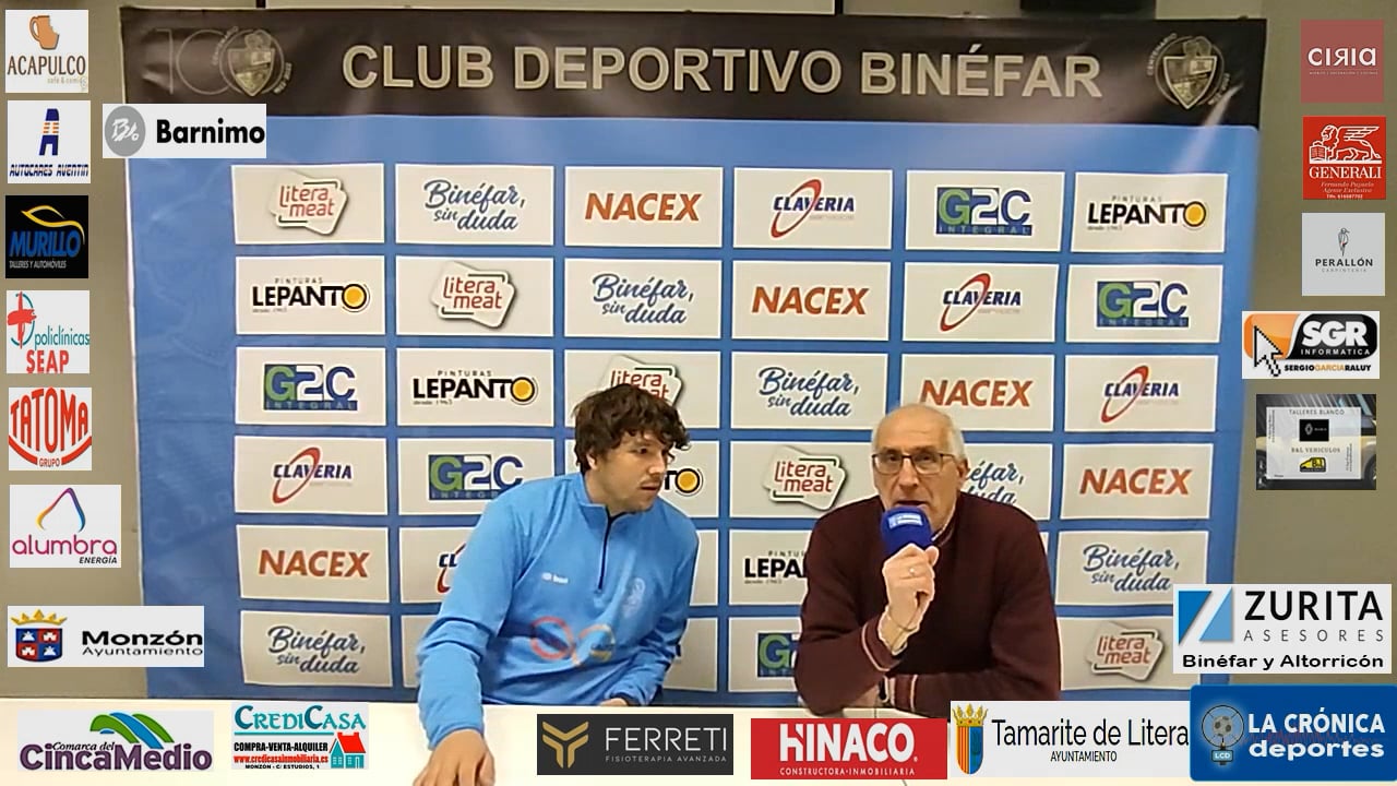 LA PREVIA / CD Binefar - At.Monzón Alumbra / J 17 / Luis Arcas (Entrenador CD Binefar) 3ª División