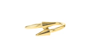 14kt Yellow Gold Spike Bypass Ring
