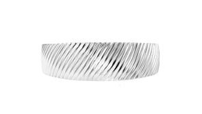 Italian Sterling Silver Ribbed Cuff Bracelet