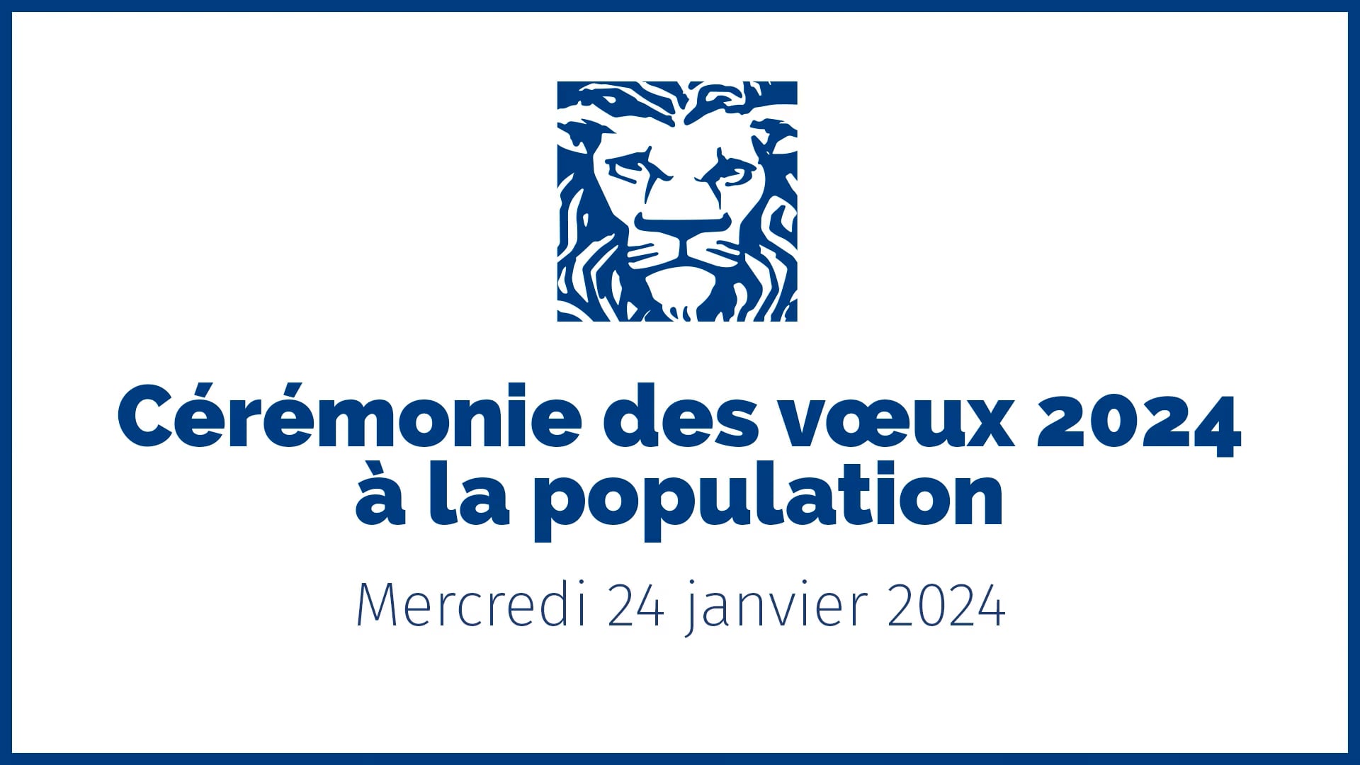 Cérémonie des Voeux 2024 à la population