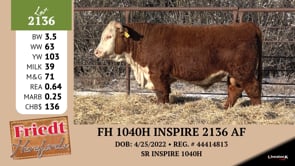 Lot #2136 - FH 1040H INSPIRE 2136 AF