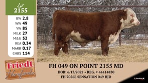 Lot #2155 - FH 049 ON POINT 2155 MD