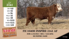 Lot #2161 - FH 1040H INSPIRE 2161 AF