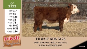 Lot #3123 - FH 8217 ADA 3123