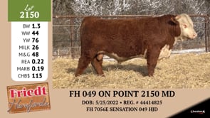 Lot #2150 - FH 049 ON POINT 2150 MD