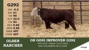 Lot #G292 - OR G095 IMPROVER G292