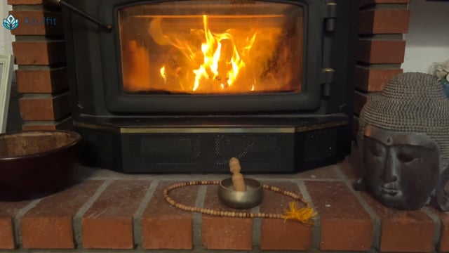 Warm cosy fireplace 20 min