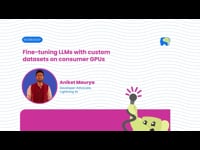 Fine-tuning Large Language Models with custom datasets on consumer GPUs
