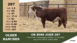 Lot #287 - OR B988 JOHN 287