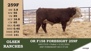 Lot #259F - OR F158 FORESIGHT 259F