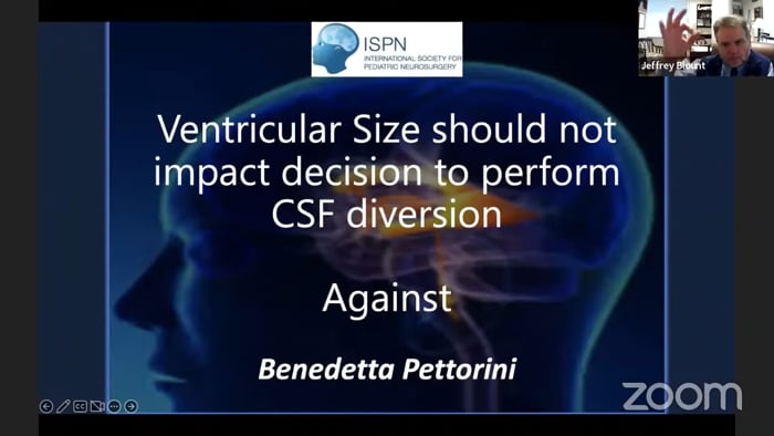 ISPN Clash of the Titans: Ventricular Size Should Not Impact Decision to Perform CSF Diversion, update (full session)