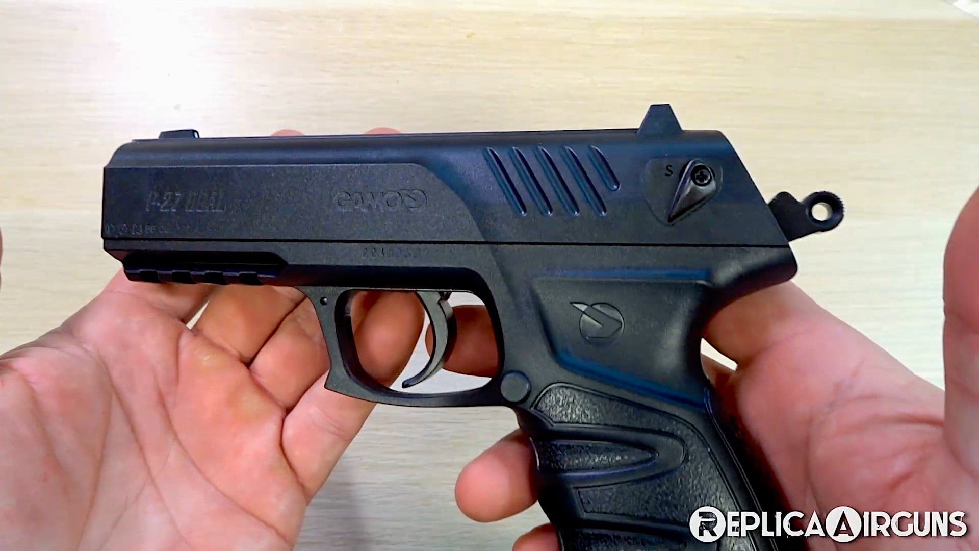 GAMO P-27 NBB CO2 Dual Ammo Pistol Table Top Review