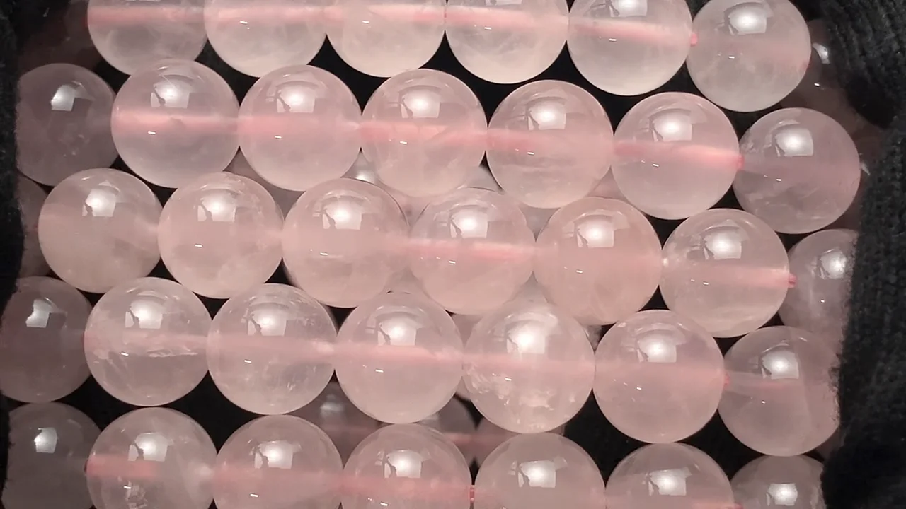 ローズクォーツ（産地・マダガスカル） ラウンド10mm ブレスレット