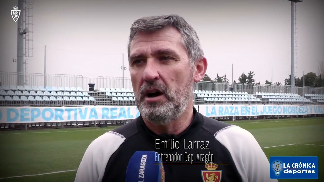 LA PREVIA / CD Náxara - Deportivo Aragón / EMILIO LARRAZ (Entrenador Deportivo Aragón) Jor. 19 - Segunda Rfef / Fuente: YouTube