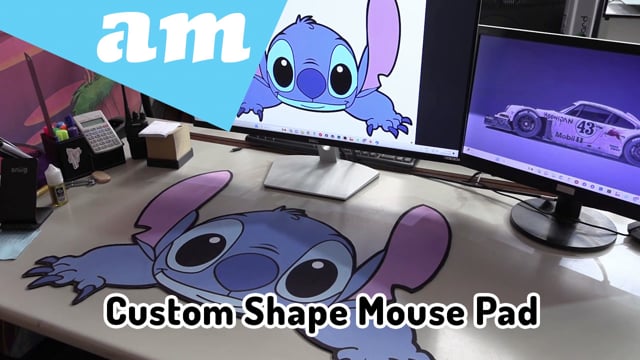 Customized Shape Mouse Pad by Sublimation Printing and Trace and Cut on CO2 Laser Machine