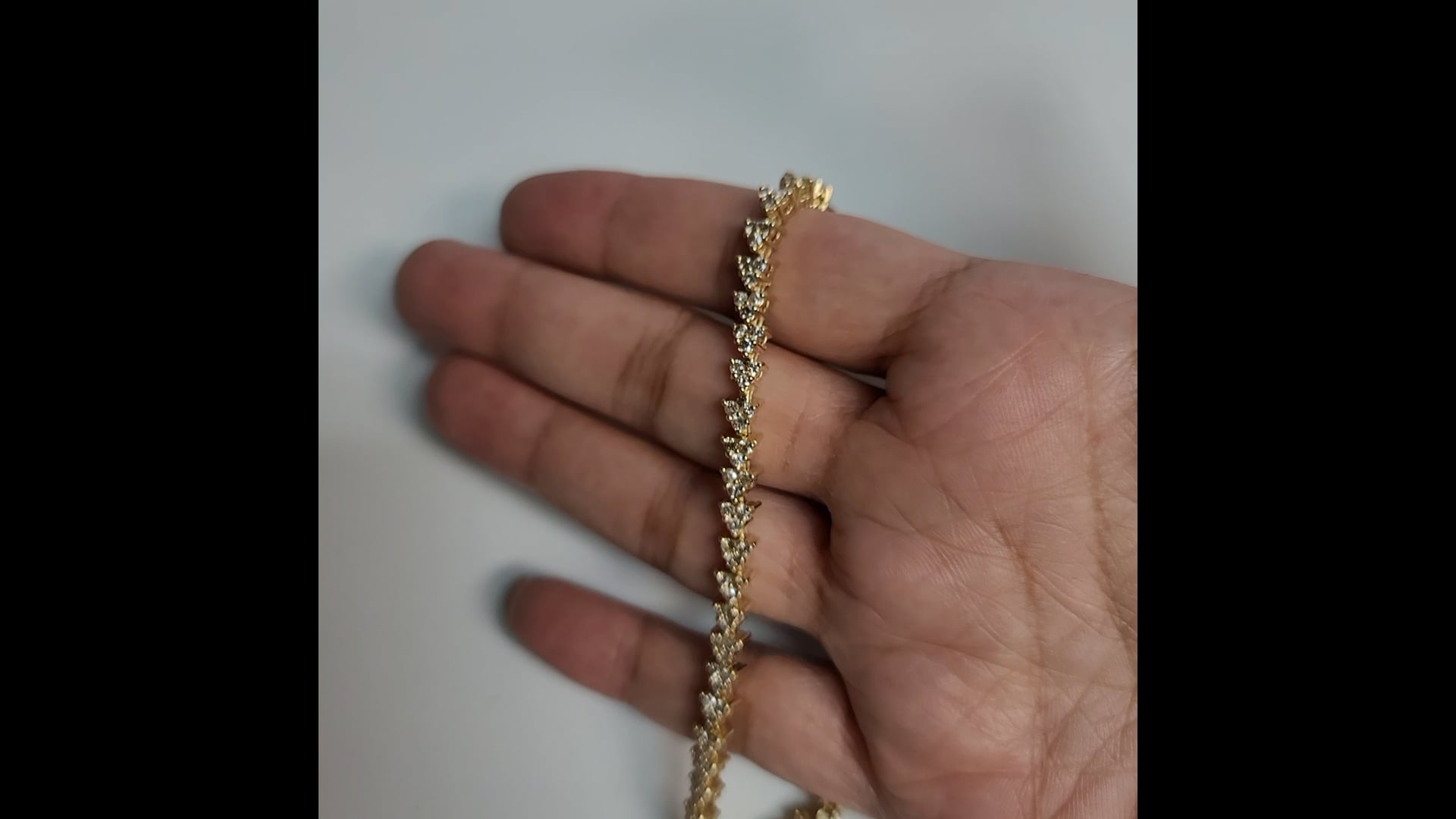 Triangle Shaped Diamond Tennis Bracelet 3.90cttw 14k Yellow