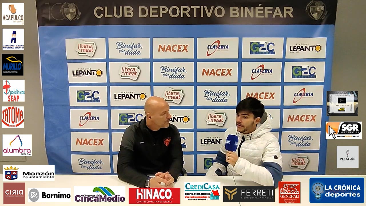 ISMAEL  MARIANI (Entrenador Monzón) Binefar 0-2 At.Monzón Alumbra / J 17 / 3ª División