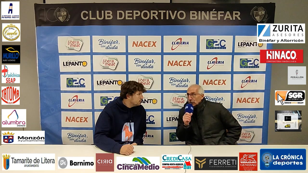 LUIS  ARCAS (Entrenador Binefar) CD Binefar 0-2 At.Monzón Alumbra / J 17 / 3ª División