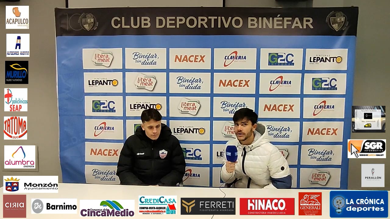 KIRIAN  JIMENEZ (Jugador Monzón) Binefar 0-2 At.Monzón Alumbra / J 17 / 3ª División