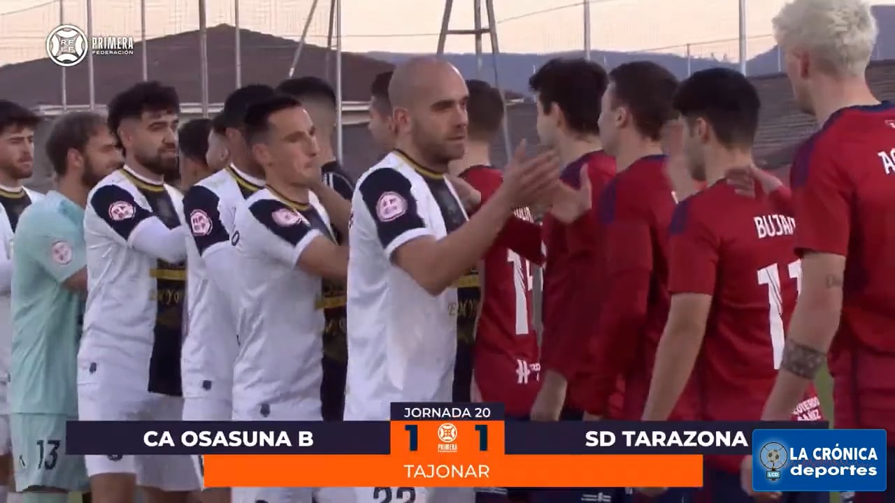 (RESUMEN Y GOLES) Osasuna B 1-1 SD Tarazona / Jor. 20 - Primera Rfef / Fuente: YouTube Rfef