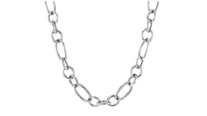 Italian Sterling Silver Multi-Link Necklace