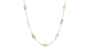 Italian 14kt Yellow Gold Nanette Station Necklace