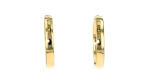 Italian 18kt Yellow Gold Hoop Earrings
