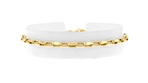 14kt Yellow Gold Paper Clip Box-Link Bracelet