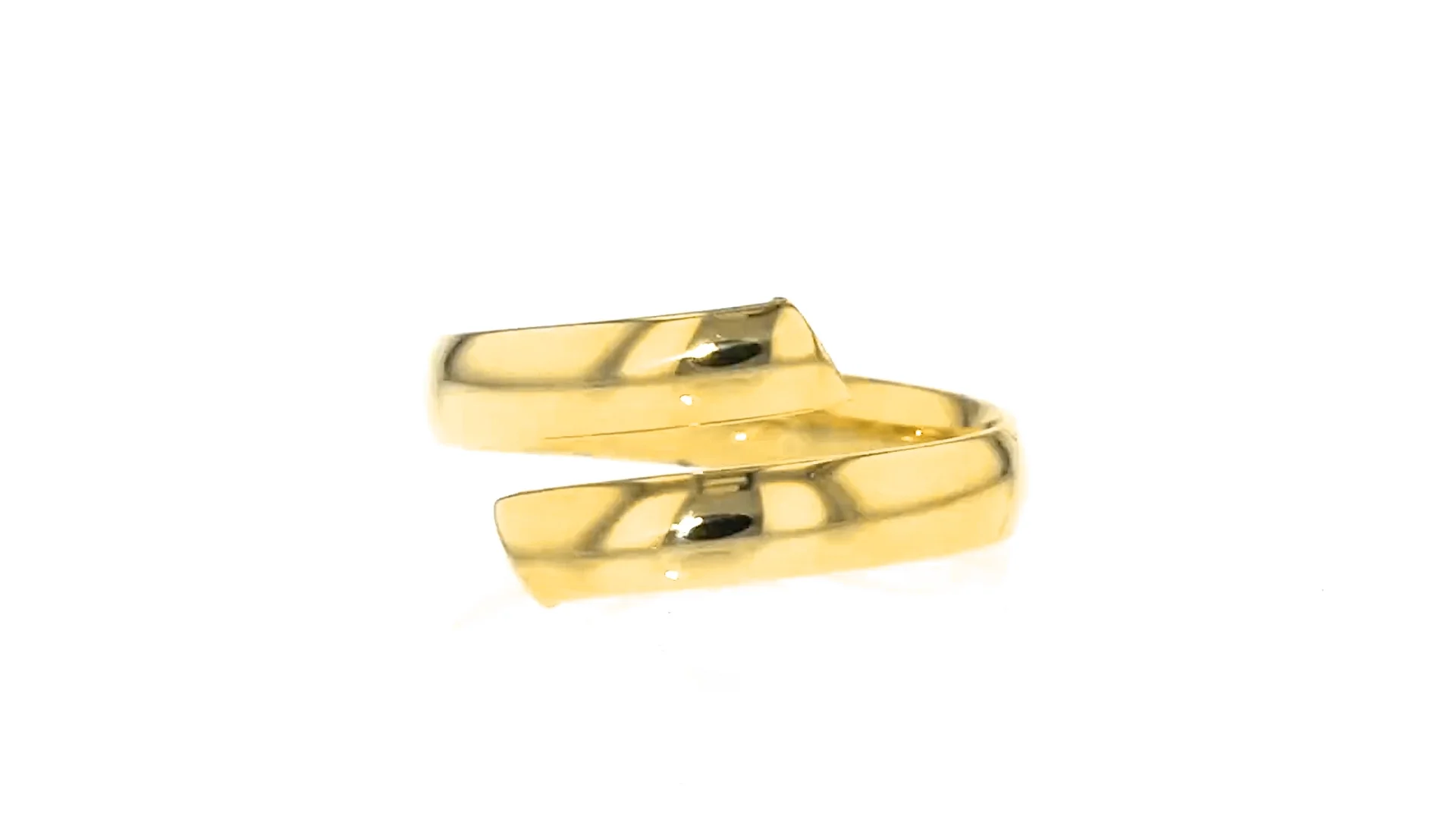 Italian 18kt Yellow Gold Bypass Ring. Size 7 | Ross Simons