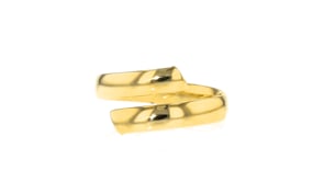 Italian 18kt Yellow Gold Bypass Ring