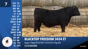 Lot #7 - BLACKTOP FREEDOM 3454 ET
