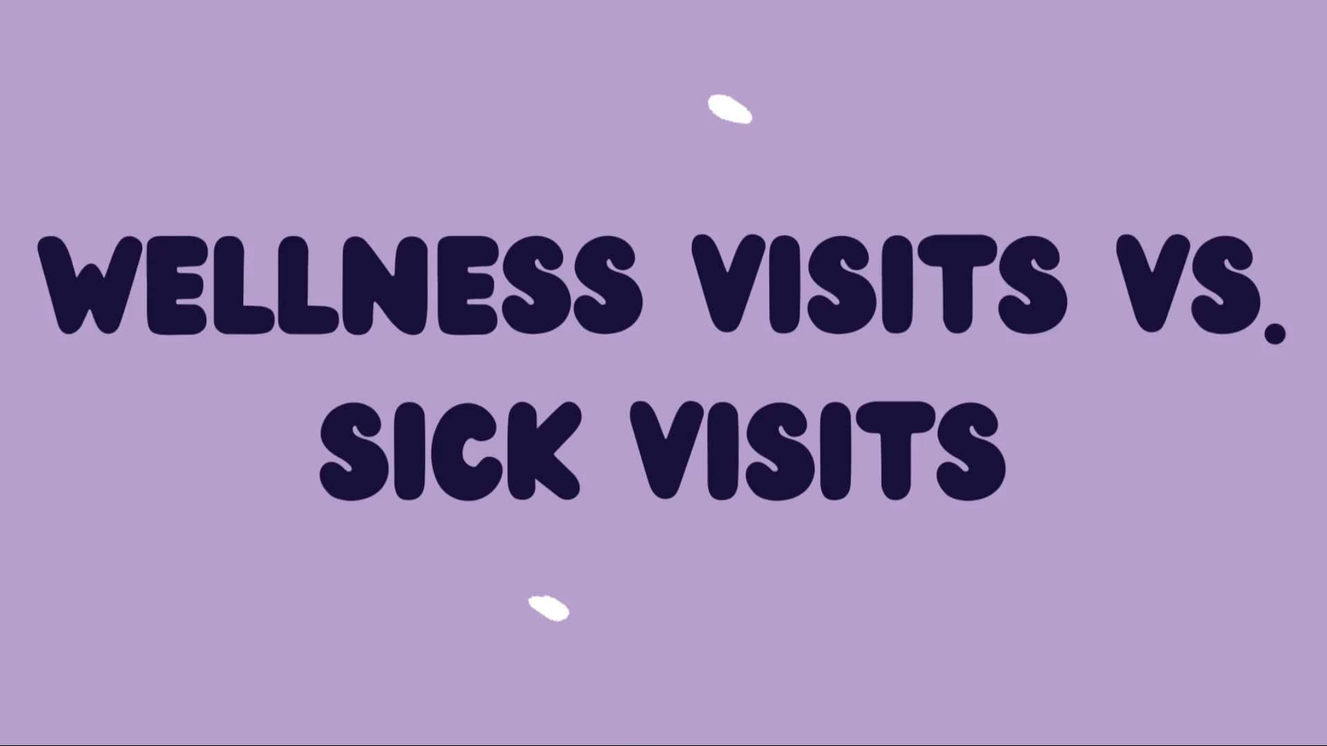 Wellness Visits vs. Sick Visits with Dr Amoah & Keri Altman, NPC on Vimeo