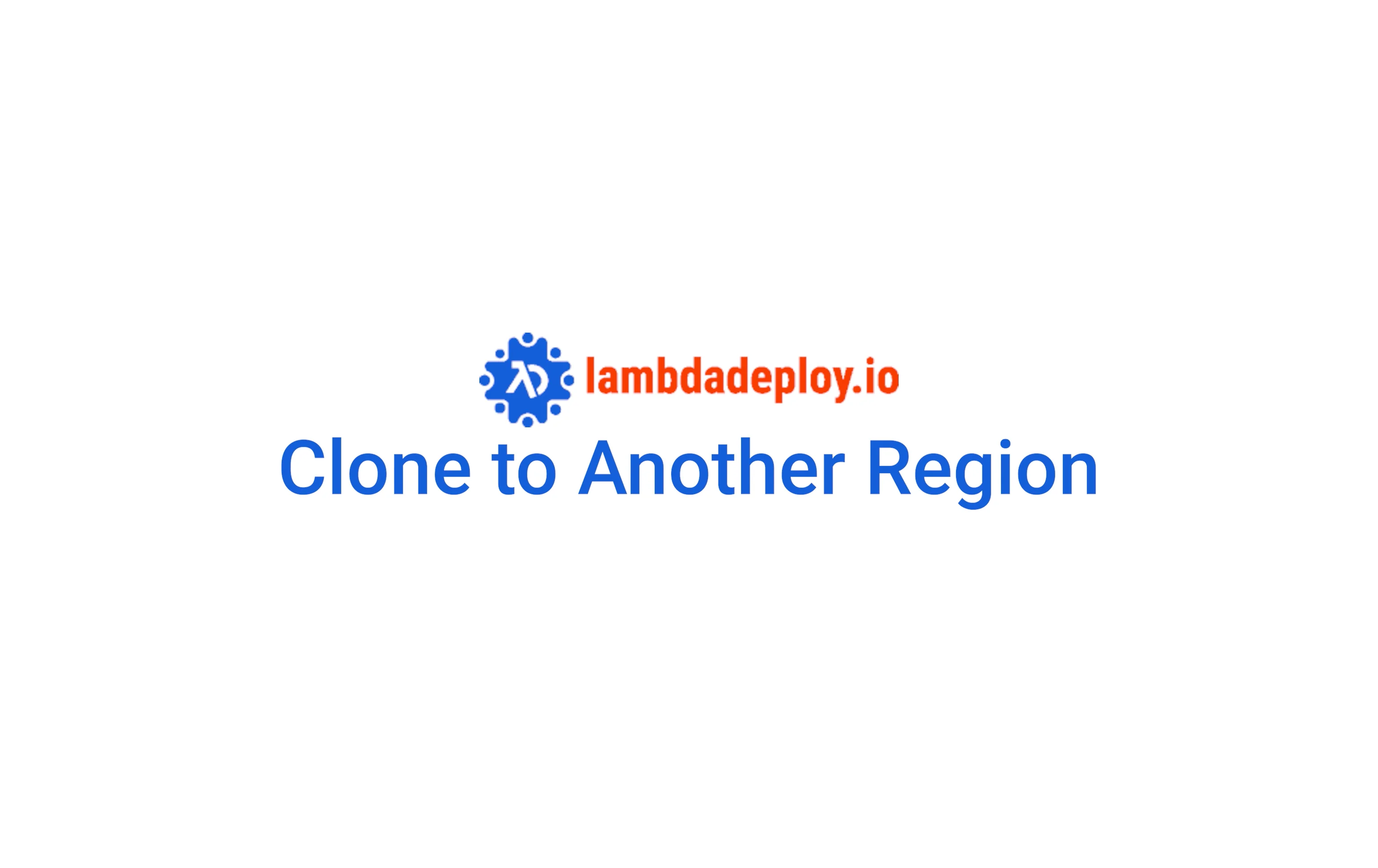 Clone to Another Region on Vimeo