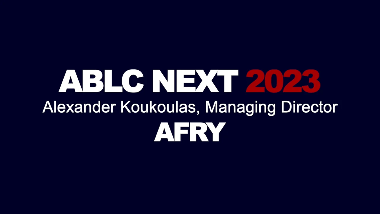 ABLC NEXT 2023 Alexander Koukoulas, Managing Director, AFRY