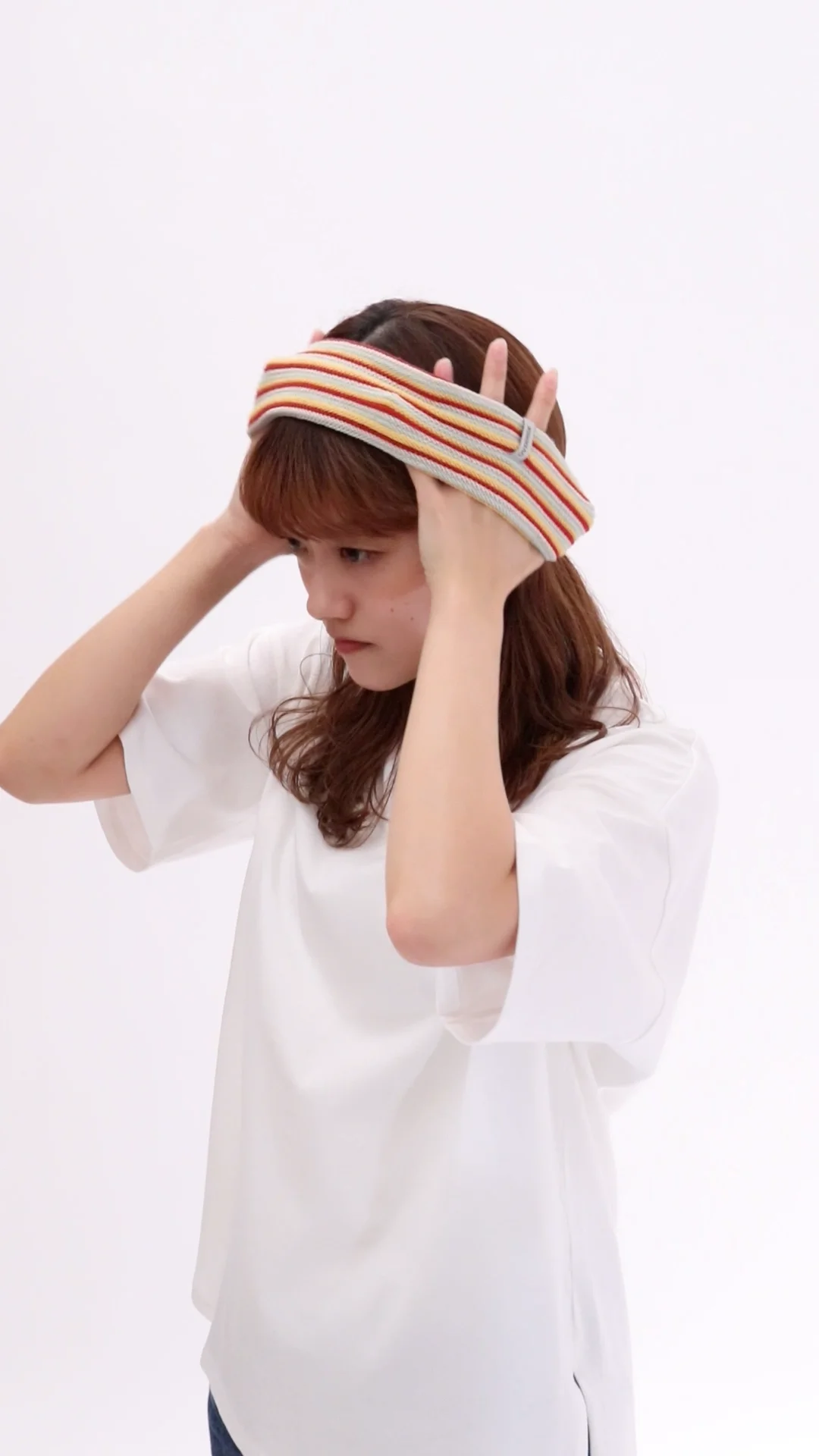 OVERRIDE OGCREC BORDER HAIRBAND SG | 57cm~59cm(98) BLACK OVERRIDE OGCREC BORDER HAIRBAND SG | 57cm~59cm(98) BLACK