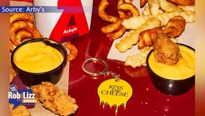 Arby's Cheese Keychain
