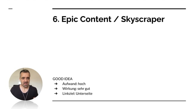 Strategie #6: Epic Content & Skyscraper