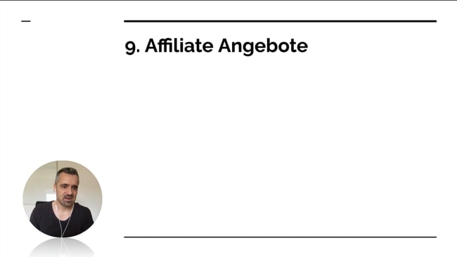 Strategie #9: Affiliate Angebote