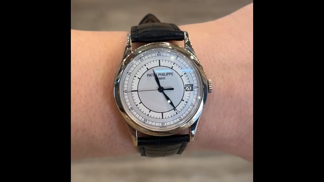 Patek Philippe Calatrava 5296G Sector Dial in 18k White Gold