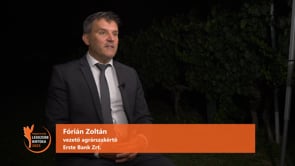 Fórián Zoltán vezető agrárszakértő, Erste Bank ZRT