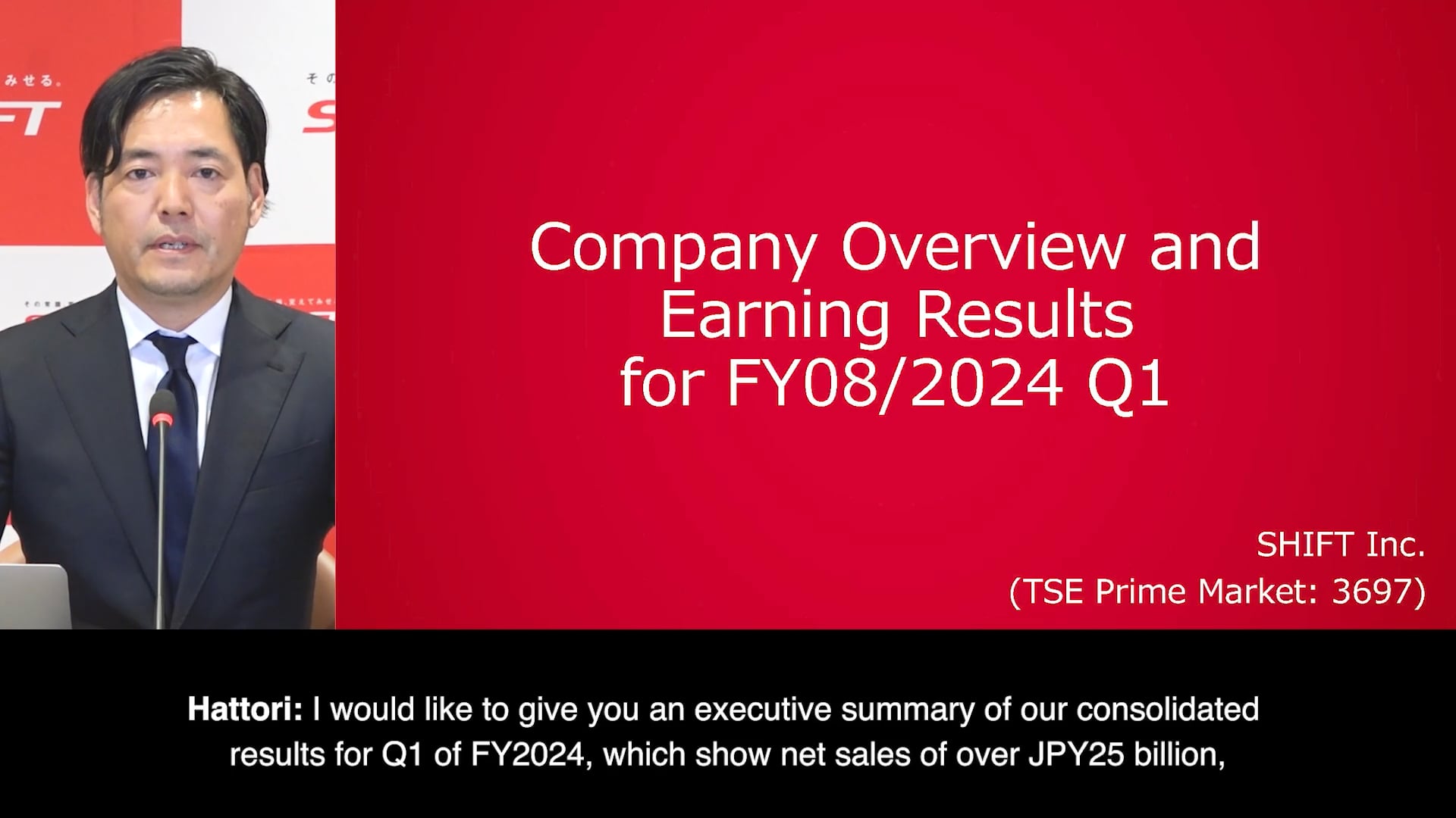 Financial Results Briefing For Q1 Of FY2024 Ended November 2023 On Vimeo