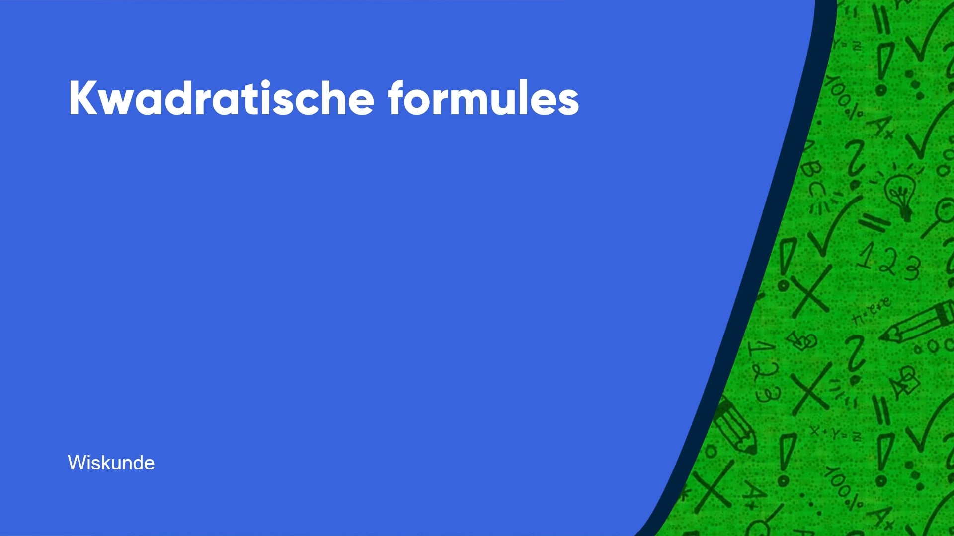 Kwadratische formules